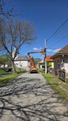 Oprava miestneho rozhlasu v obci Rochovce – III. etapa po výmene elektrických stĺpov a trafostanice